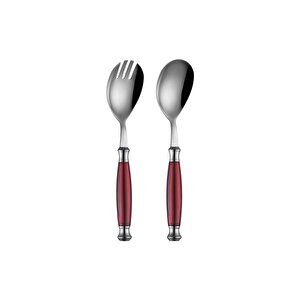 Ravello Salata Servis Seti Burgundy 2 Parça