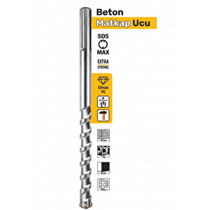 Filo Sds Max Elmas Beton Matkap Ucu ( 12x340mm ) 10lu Paket