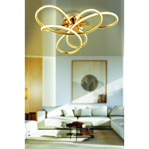 Aybel Gold 48 Watt Plafonyer Modern Koridor Salon Led Avize