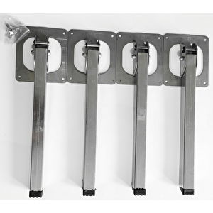 Filo Metal Katlanabilir Sofra Masa Ayağı 25 Cm ( 4 Adet ) + Vidaları