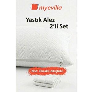 Sıvı Geçirmez Kapitoneli Yastık Alezi 50x70 Cm – Su Geçirmez Yastık Koruyucu 1 Paket (2 Adet) 50x70 cm
