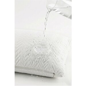 Sıvı Geçirmez Kapitoneli Yastık Alezi 50x70 Cm – Su Geçirmez Yastık Koruyucu 1 Paket (2 Adet) 50x70 cm