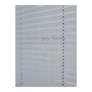 Mavi Gri Blackout Plise %100 Işık Karatma Katlanır Cam Balkon Perdesi - Salon Perdesi-001 100x200 cm