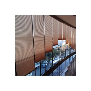 Antrasit Plise Katlanır Cam Balkon Perdesi - Ofis Perdesi - Mutfak Perdesi - Salon Perdesi - 50x50 cm