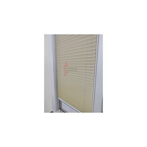 Krem Plise Katlanır Cam Balkon Perdesi - Ofis Perdesi - Ev Perdesi - Salon Perdesi - Plise Perde 100x250 cm
