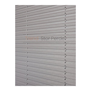 Koyu Gri Plise Katlanır Cam Balkon Perdesi - Ofis Perdesi - Salon Perdesi - 002 80x150 cm