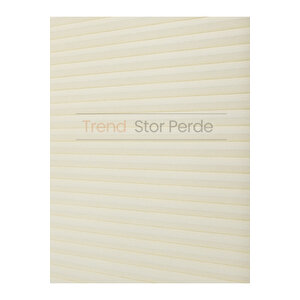 Krem Honeycomb Plise %100 Isı Ve Işık Geçirmez Katlanır Cam Balkon Perdesi - Salon Perdesi-002 120x200 cm