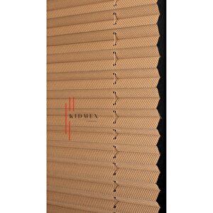 Dimout Yarı Blackout Kahverengi  - Ofis Perdesi - Ev Perdesi - Salon Perdesi - Plise Perde 70x150 cm