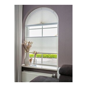 Trend Plise Katlanır Cam Balkon Perdesi - Ofis Perdesi - Mutfak Perdesi - Salon Perdesi 50x250 cm