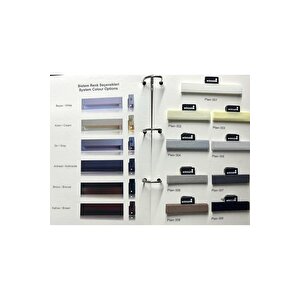 Trend Plise Katlanır Cam Balkon Perdesi - Ofis Perdesi - Mutfak Perdesi - Salon Perdesi 50x250 cm