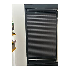 Plise Gece Gündüz Katlanır Cam Balkon Perdesi - Ofis Perdesi - Mutfak Perdesi - Salon Perdesi 130x200 cm