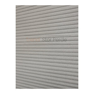 Antrasit Honeycomb Plise %100 Isı Ve Işık Geçirmez Katlanır Cam Balkon Perdesi - Salon Perdesi-005 110x150 cm