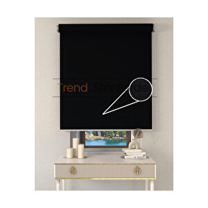 Siyah Stor Boncuklu Zebra Stor Güneşlik Perde 250x260 cm