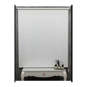 Beyaz Stor Güneşlik Perde    -mutfak-salon-çocuk Odası-ev Perdesi 180x180 cm