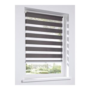 Antrasit Bambu Zebra Stor Güneşlik Perde 20x23 cm