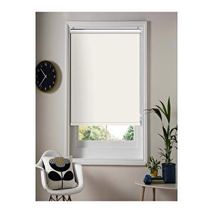 Ithal Bambu Ekru Stor Perde Etek Dilimsiz 140x200 cm