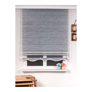 Ithal Bambu Açık Gri Bambu Stor Zebra Perde Etek Dilimli 100x180 cm