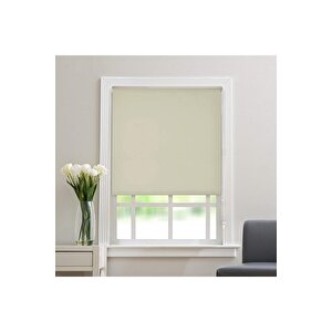 Ithal Bambu Krem Stor Perde Etek Dilimsiz 200x200 cm