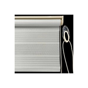 Krem Plisei Alüminyum Kasa Zebra Perde Eteksiz 140x260 cm