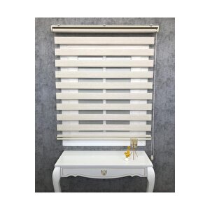 Zebra Perde Buzlu Kahve Desenli Bambu 90x180 cm