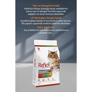 Multi Color Renkli Taneli Tavuklu Kuru Kedi Maması 2 Kg