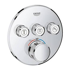 Grohtherm  Smart Control Üç Valfli Akış Kontrollü, Ankastre Termostatik Duş Bataryası - 29121000