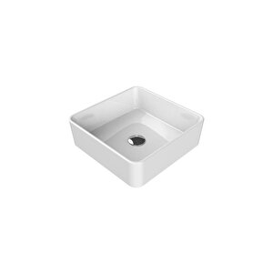 Turkuaz Cerastyle Suit Tezgahüstü Mat Cappucino Lavabo 40*40 Cm