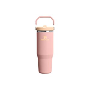The Iceflow Flip Straw Tumbler 0.89l / 30oz Peach Rose