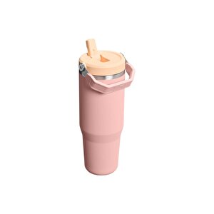 The Iceflow Flip Straw Tumbler 0.89l / 30oz Peach Rose