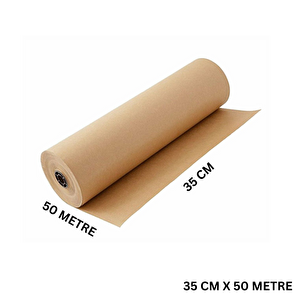 Kraft Rulo Ambalaj Kağıdı, Çeyiz, Hediye Paketleme, Çiçek Buket, Diy Kağıdı, 80 Gr - 35cm X 50 Metre