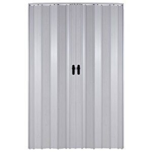 Akordiyon Kapı  244x220 Akçaağaç Camsız Çift Açılım Kalın Kapı Katlanır Akordeon Pvc Anahtar Kilitli