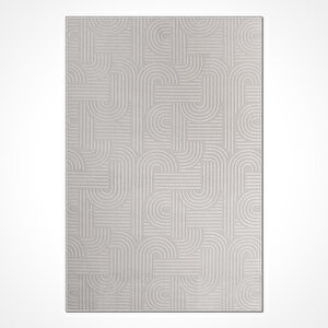 Gri Kaymaz Taban Yolluk Halı - Yıkanabilir Ln5004 160x240 cm