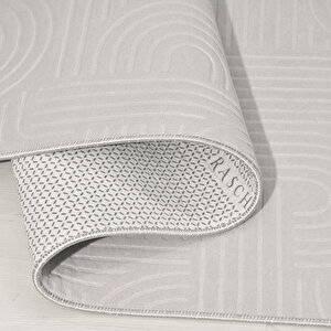 Gri Kaymaz Taban Yolluk Halı - Yıkanabilir Ln5004 160x240 cm