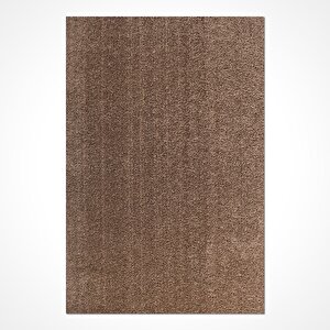 Koyu Kahve  Yumuşak Tuşeli Halı - Kaymaz Taban - Yıkanabilir  Mr1218 80x200 cm