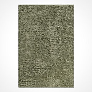 Koyu Yeşil Yumuşak Tuşeli Halı - Kaymaz Taban - Yıkanabilir  Mr1276 120x350 cm