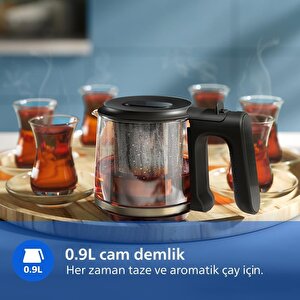 Philips Hd7350/00 5000 Serisi 1900 W Cam Demlikli Çay Makinesi - İnox