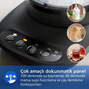 Hd7360/00 5000 Serisi 1900 W Çok Amaçlı Cam Çay Makinesi - Siyah