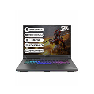 Rog Strix G16 G614pp-rv218 Amd Ryzen 9 8940hx 16gb 1tb Rtx5070-8gb 115w Freedos 16" Wuxga 165hz Taşınabilir Bilgisayar