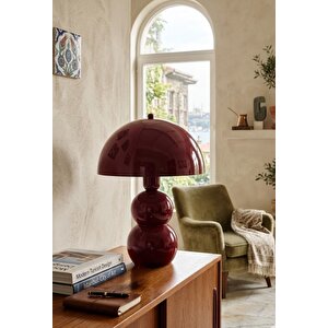 Bob Vişne Çürüğü Bordo Masa Lambası Pinterest Model Bohem Retro Renkli Abajur