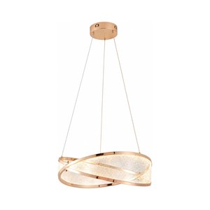Natura 50'lik Yuvarlak Gold Salon Sarkıt Led Avize
