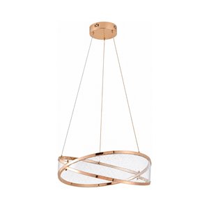 Natura 50'lik Yuvarlak Gold Salon Sarkıt Led Avize