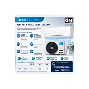 Solunar A+++ Ai 24000 Btu Wifi Klima / Montaj Dahil Beyaz/Beyaz