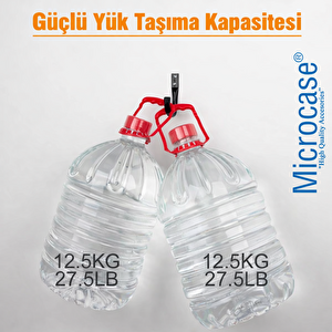 Duvar Tipi Çok Amaçlı 6in1 Metal Askılık Kanca Seti Siyah Al5438