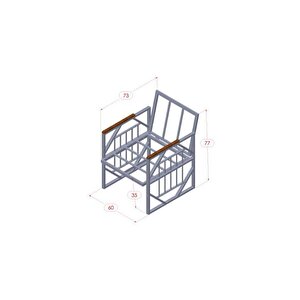 Violet Cappuccino 2+1+1 Masalı Kahverengi Minderli Metal Balkon Bahçe Oturma Grubu Kahverengi