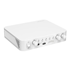 Hikvision Ds-qae0a60g1-vb 60w 2 Bölgeli Analog Amfi Amplifikatör Usb/bluetooth/mik/rca