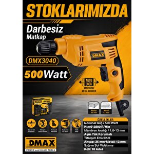 Dmax  DMX 3040 -10d 500500 W Darbesi̇z Matkap