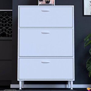 Silva 70x119,2x48 Cm 3 Kapaklı Çok Amaçlı Mutfak Kiler Dolabı - Fırın Ve Mikrodalga Rafı 70 cm