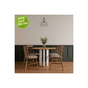 Kompakt Ve Şık Nortic Yuvarlak Masa - Modern Dekorasyon Için Ideal (%100 Mdf)