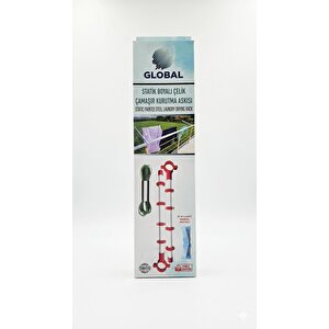 Balkon Küpeşte Çamaşır Kurutma Askısı 55 Cm - Statik Boyalı Çelik Boru + Çamaşır İpi Ve Mandal Hediyeli