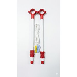 Balkon Küpeşte Çamaşır Kurutma Askısı 55 Cm - Statik Boyalı Çelik Boru + Çamaşır İpi Ve Mandal Hediyeli